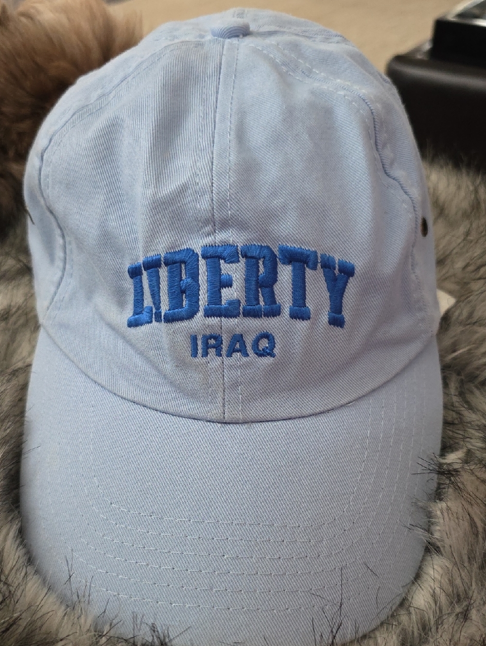 Liberty Iraq Light Blue Baseball Cap